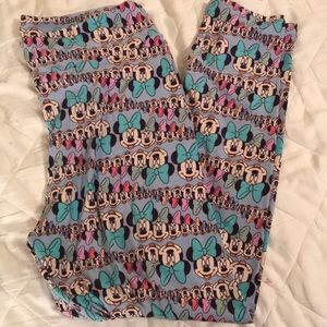 Pastel colors Minnie Mouse Disney leggings TC